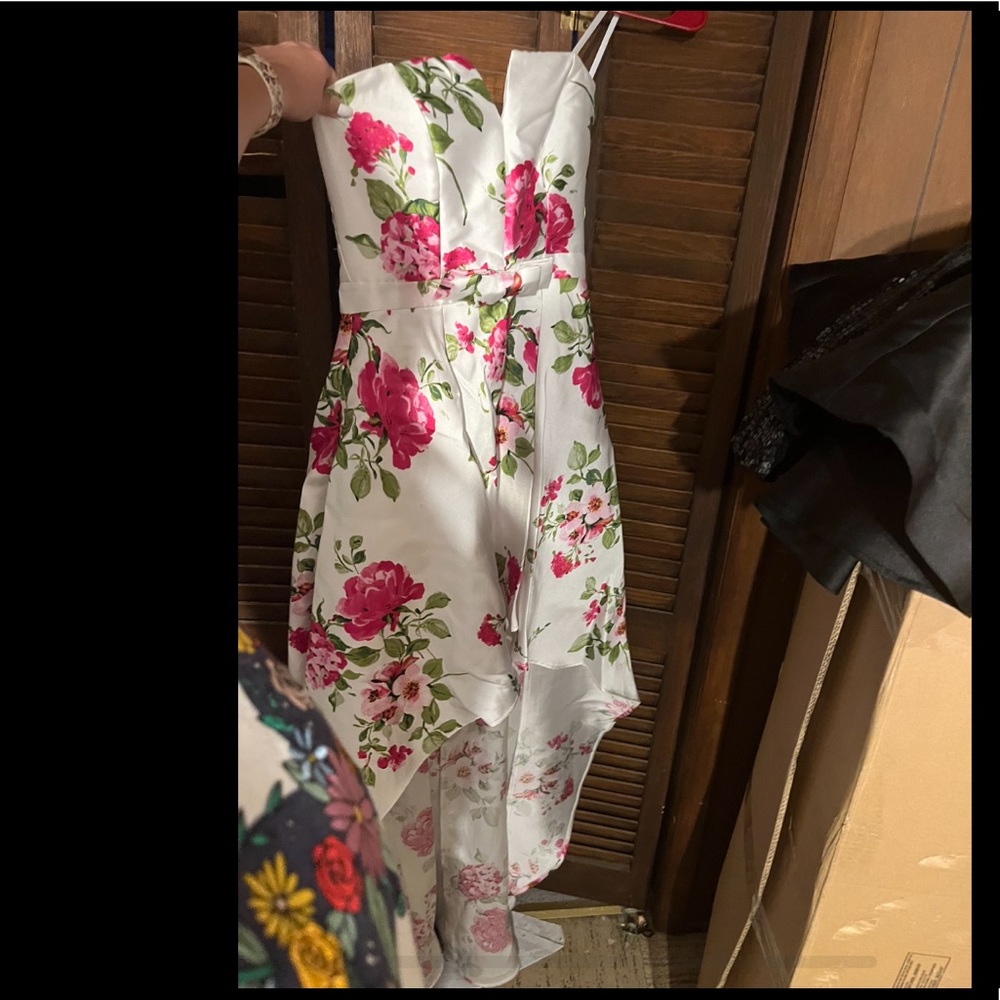High low floral dress